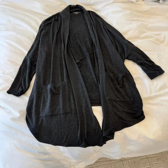 Beyond Yoga Soft Modal Cardigan Heathered Grey Size M - Picture 2 of 6